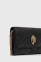 Accesorii Kurt Geiger London poseta piele WALLET ON CHAIN PUFF 2732600109 negru