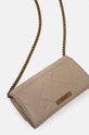 Accesorii Kurt Geiger London poseta piele WALLET ON CHAIN PUFF 2732637109 bej
