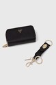 Guess pénztárca és kulcstartó sima fekete GFBOXW.P4302