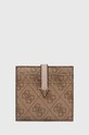 Guess portfel LAUREL imitacja skóry licowej brązowy SWSG85.00520