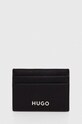HUGO card holder Planet friendly negru 50523269