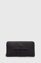 Кожен портфейл Love Moschino гладка кожа черен JC5629PP1L