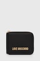 Love Moschino portfel imitacja skóry licowej czarny JC5639PP1L