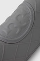 Kožená kabelka Tory Burch Fleming Soft šedá 158604.400