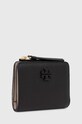 Шкіряний гаманець Tory Burch McGraw Bi-Fold 158904.001 чорний AW24