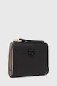 Kožni novčanik Tory Burch McGraw Bi-Fold 158904.001 crna AW24