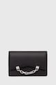 Шкіряний гаманець Karl Lagerfeld лицьова шкіра чорний 245W3210