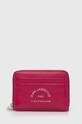 Karl Lagerfeld portfel drobny wzór różowy 245W3234