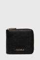Coccinelle portofel de piele METALLIC SOFT piele negru E2.MW5.11.E2.01