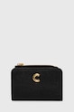 Kožená peněženka Coccinelle COCCINELLEKELSEY přírodní kůže černá E2.RBP.17.01.01