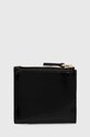 Kožená peněženka Coccinelle COCCINELLEDEW SHINY CALF E2.RTP.11.F7.01 černá AW24