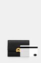 Coccinelle portofel de piele COCCINELLEBINXIE E2.P7P.11.F0.21 negru
