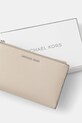 MICHAEL Michael Kors bőr pénztárca bézs 32T7SAFW4L