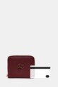 Kožená peněženka Dkny burgundské R43ZKF83