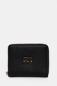 Шкіряний гаманець Dkny лицьова шкіра чорний R43ZKF83