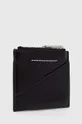 Δερμάτινο πορτοφόλι MM6 Maison Margiela μαύρο