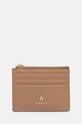 Кожен калъф за карти Furla гладка кожа бежов WP00388.ARE000.YU500