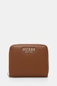 Peňaženka Guess LAUREL jednofarebný hnedá SWVC85.00137