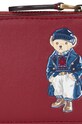 Accesorii Polo Ralph Lauren portofel de piele 427952663 rosu