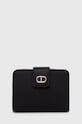 Twinset portfel skóra licowa czarny 242TH7022