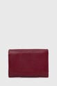 Twinset portfel skórzany 242TB7016 bordowy AW24