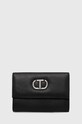 Kožená peněženka Twinset přírodní kůže černá 242TB7016
