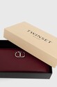 Kožená peněženka Twinset burgundské 242TB7015