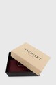 Twinset portfel skórzany bordowy 242TB7017