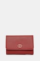 Twinset portfel imitacja skóry licowej czerwony 242TL8041