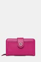 Kožená peněženka MICHAEL Michael Kors přírodní kůže růžová 32S4S0KF6L