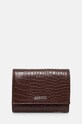 Гаманець Calvin Klein імітація лицьової шкіри коричневий K60K612453