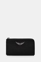 Шкіряний гаманець ZADIG&VOLTAIRE чорний LWSG00011