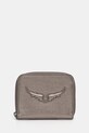 ZADIG&VOLTAIRE portofel de piele piele argintiu LWSG01268