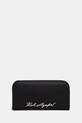 Karl Lagerfeld portafoglio pelle fiore nero 24WW3216
