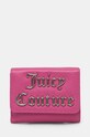 Juicy Couture portfel Jasm imitacja skóry licowej różowy WIJJM3096WVP