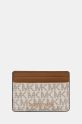 MICHAEL Michael Kors portacarte stampa all-over marrone 32F1GJ6D0B