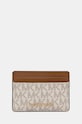Θήκη για κάρτες MICHAEL Michael Kors θήκη για κάρτες καφέ 32F1GJ6D0B