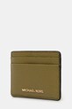 Δερμάτινη θήκη για κάρτες MICHAEL Michael Kors 32F7GF6D0L πράσινο AW25