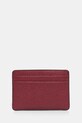 MICHAEL Michael Kors etui na karty skórzane 32F7GF6D0L bordowy AW24