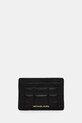 Kožené puzdro na karty MICHAEL Michael Kors puzdro na karty čierna 32R4GJ6D0L