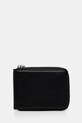 Sisley portfel imitacja skóry licowej czarny 6W75SY03D