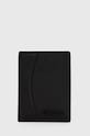 Кожен калъф за карти Calvin Klein гладка кожа черен K50K511936