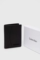 Кожен калъф за карти Calvin Klein черен K50K511936
