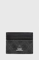 Кожаный чехол на карты Guess MITO SMVELE.LEA25 чёрный AW25