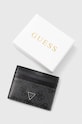 Кожаный чехол на карты Guess MITO чёрный SMVELE.LEA25
