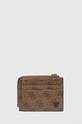 Кожаный кошелек Guess MITO SMVELE.LEA75 бежевый AW24