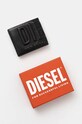 Diesel portfel skórzany DSL 3D BI FOLD COIN S czarny X10008.PR818