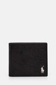 Портмоне Polo Ralph Lauren гладка кожа черен 405945983