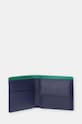 Δερμάτινο πορτοφόλι Lacoste σκούρο μπλε NH4662FW