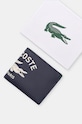 Δερμάτινο πορτοφόλι Lacoste NH4662FW σκούρο μπλε